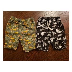 Old Navy Boy 5T Animal Safari Shorts LOT 2